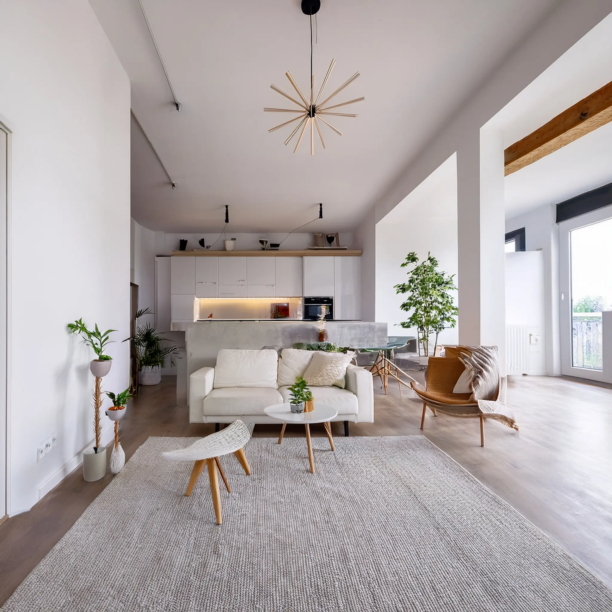 Ambienti eleganti valorizzati da Stucco per muro Italstucco Pasta, per superfici lisce che mantengono intatta la naturale spazialità interna.