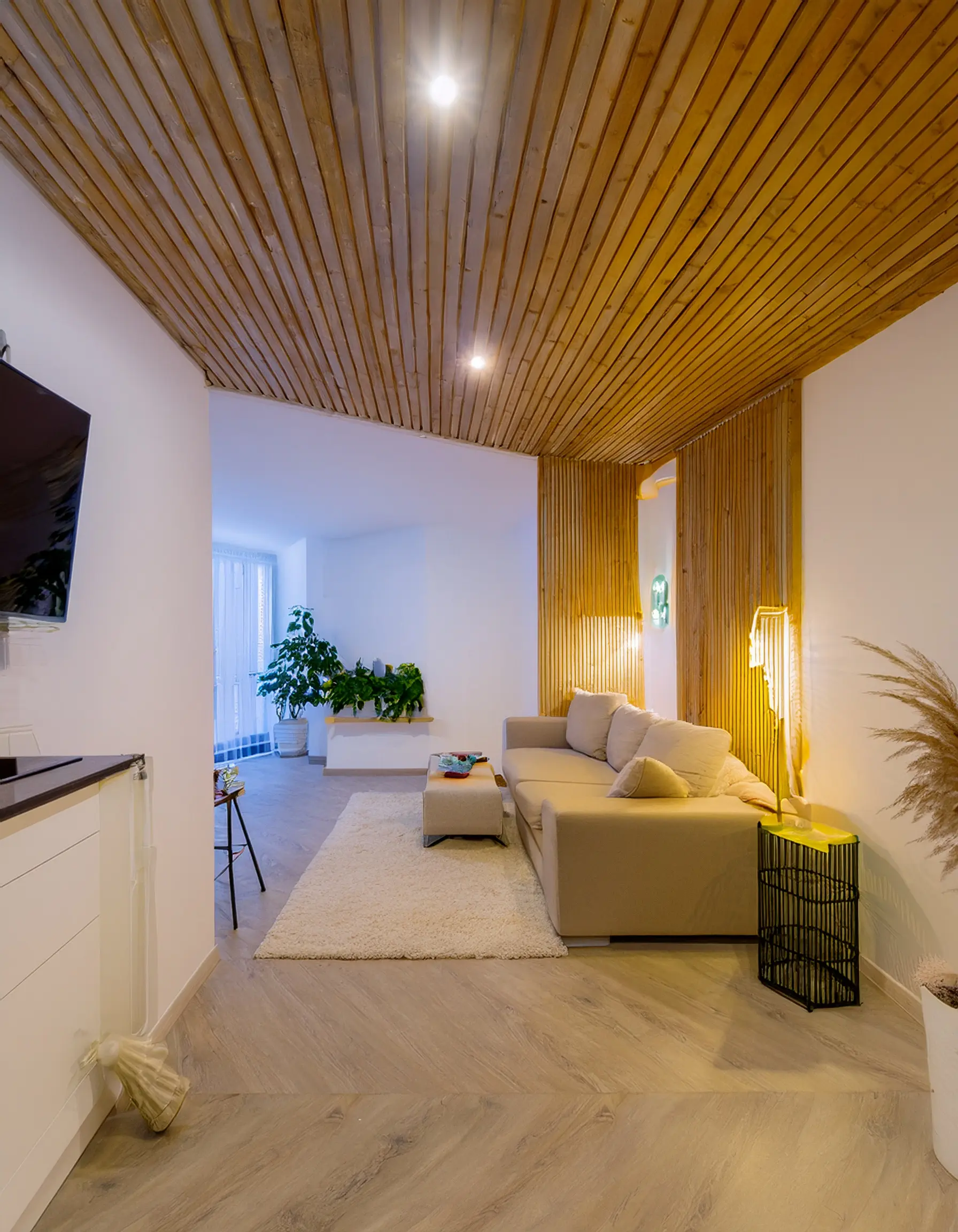 Pareti rifinite con Stucco per muro Italstucco, superfici lisce e delicate che non modificano la configurazione spaziale.