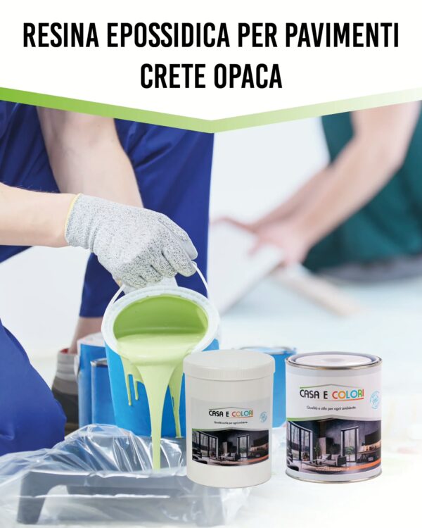 Resina epossidica per pavimenti Crete opaca