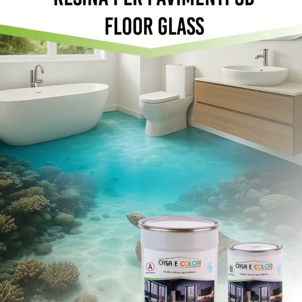 Resina per pavimenti 3D Floor Glass