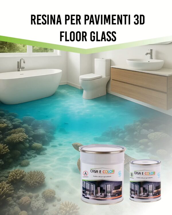 Resina per pavimenti 3D Floor Glass