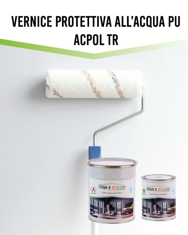 Vernice protettiva trasparente poliuretanica all’acqua Acpol TR