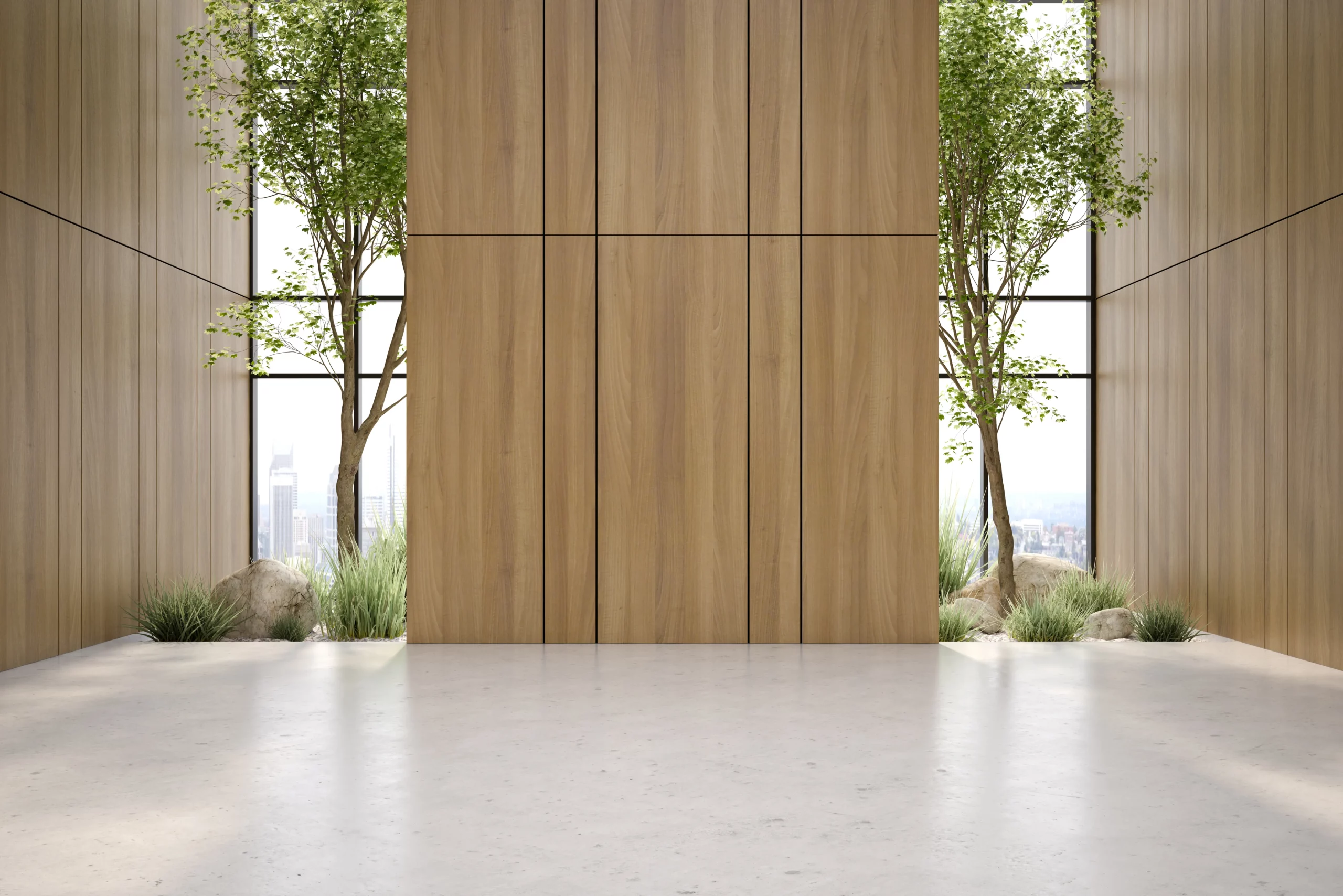 apartamento moderno con pavimento in resina