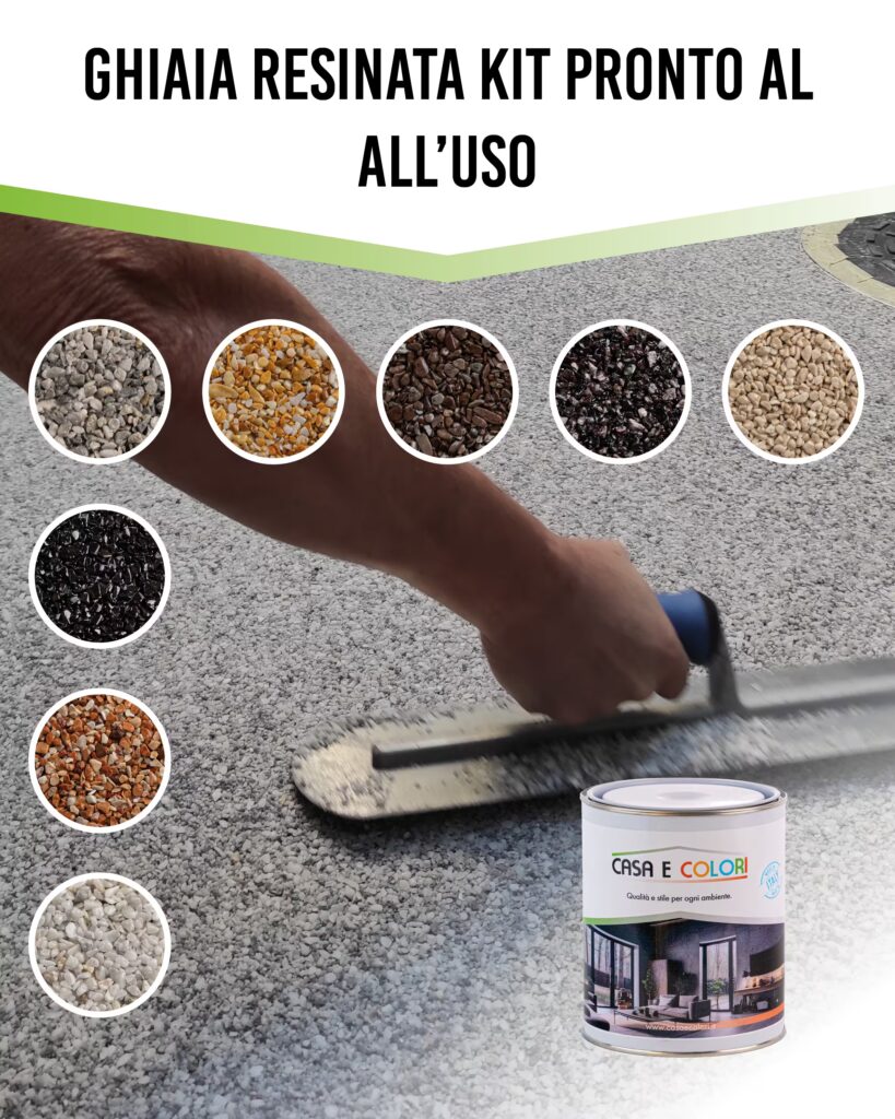 ghiaia resinata kit pronto al all'uso