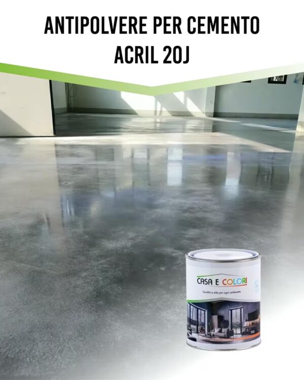 antipolvere per cemento acril 20J